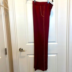 Long Burgundy Trousers